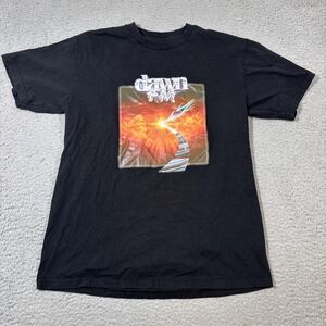 The Weeknd XO Dawn FM T Shirt Mens Medium M Black Vinyl Cover Print Short Sleeve